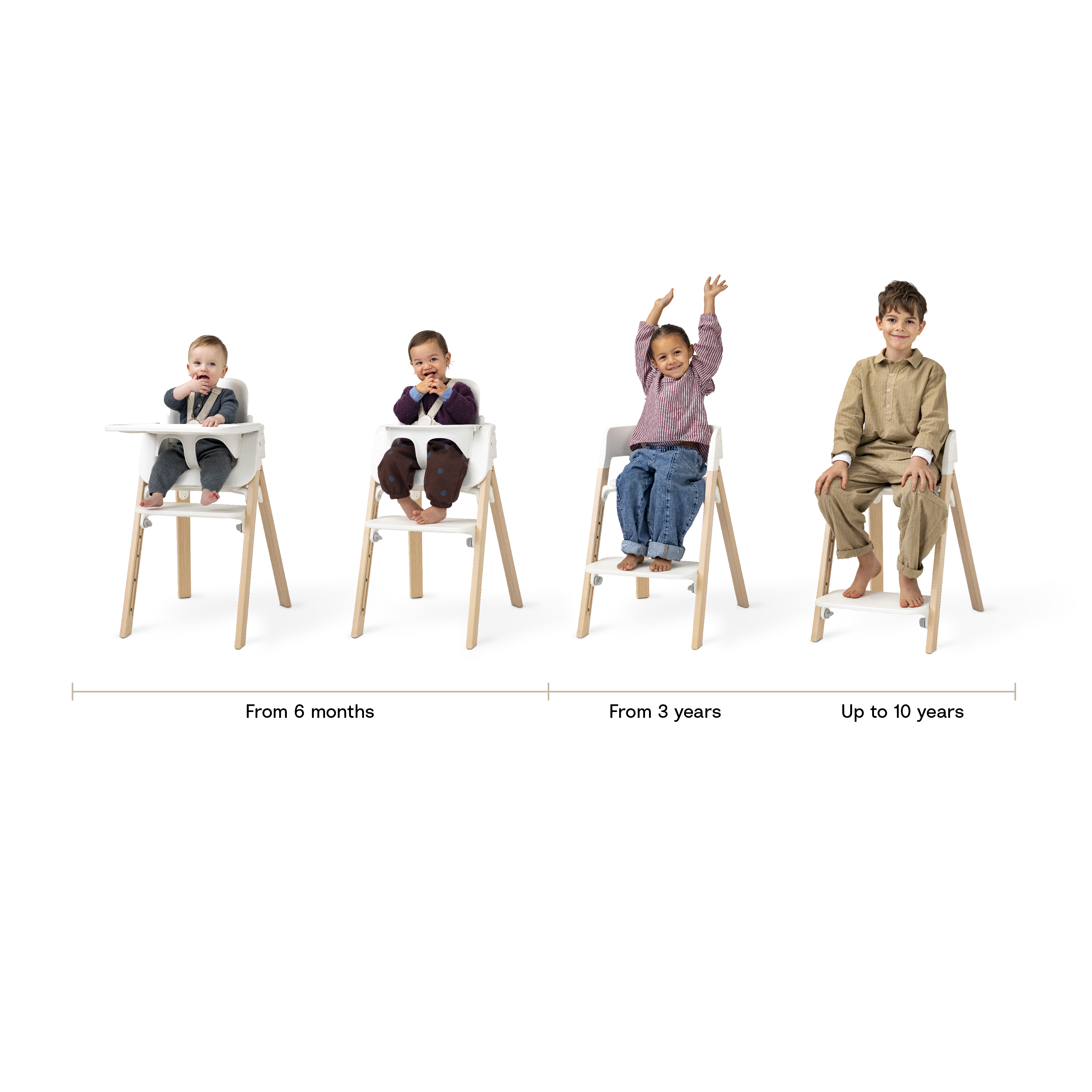 ステップス | お子さまに合わせて調節できるハイチェア | Stokke